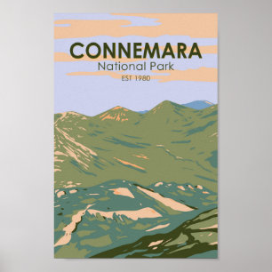 Poster Connemara National Park Irlanda Doze Bens Viagem