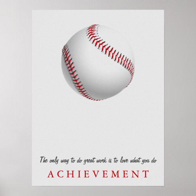 Poster Conquista Baseball Motivacional (Frente)