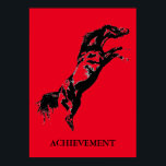 Poster Conquista Inspiracional Arte Pop de Cavalo Negro V<br><div class="desc">Trabalhos de arte,  pinturas,  imagens e imagens digitais de cavalos selvagens</div>