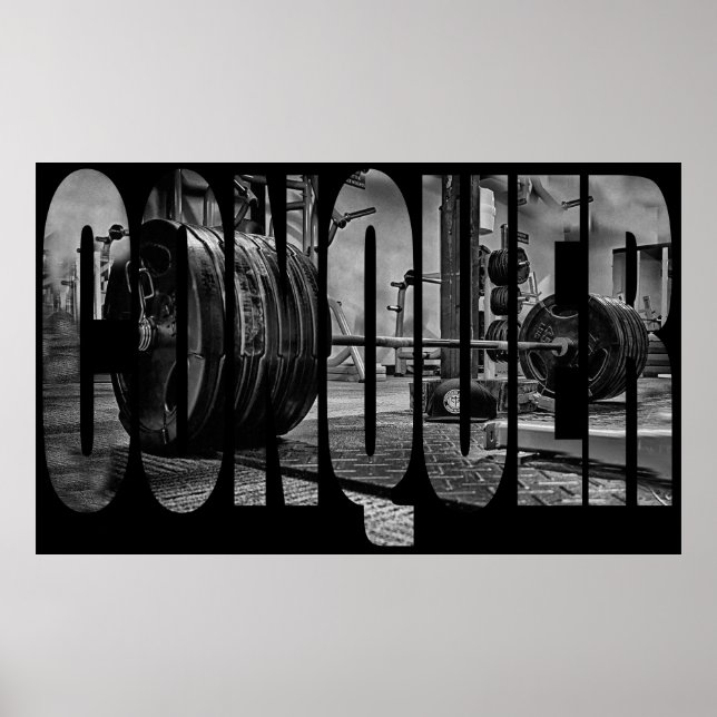 Poster CONQUISTA - Motivação do Workout (Frente)