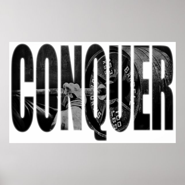 Poster CONQUISTA - Motivação do Workout (Frente)