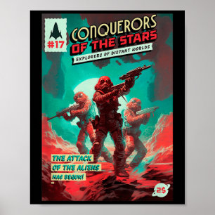 Poster Conquistadores Das Estrelas - Cobrir G Da Lista De