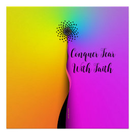 Pôster Conquistar o medo com a fé