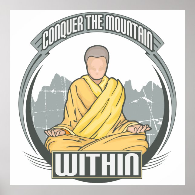 Poster Conquiste a montanha dentro (Frente)