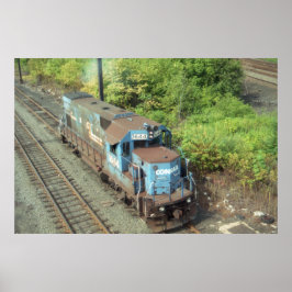 Poster ConRail Diesel # 1644 , construído pela EMD em 197