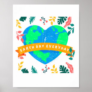 Poster Consciência Ambiental Dia da Terra Todos os Dias C