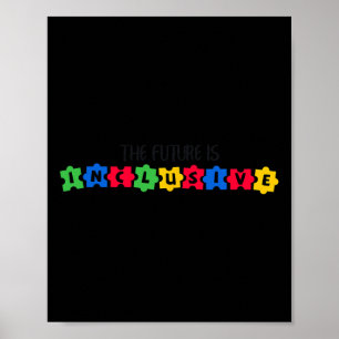 Poster Consciência Autismo O Futuro É Inclusivo 1
