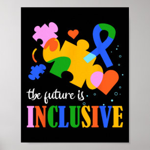 Poster Consciência Autismo O Futuro É Inclusivo 2