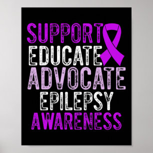 Poster Consciência da Epilepsia Guerreiro Epilético Sobre