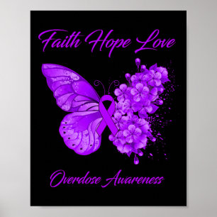 Poster Consciência da Sobredose de Fé Esperança Amor Borb
