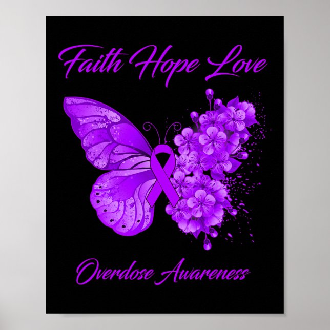 Poster Consciência da Sobredose de Fé Esperança Amor Borb (Frente)