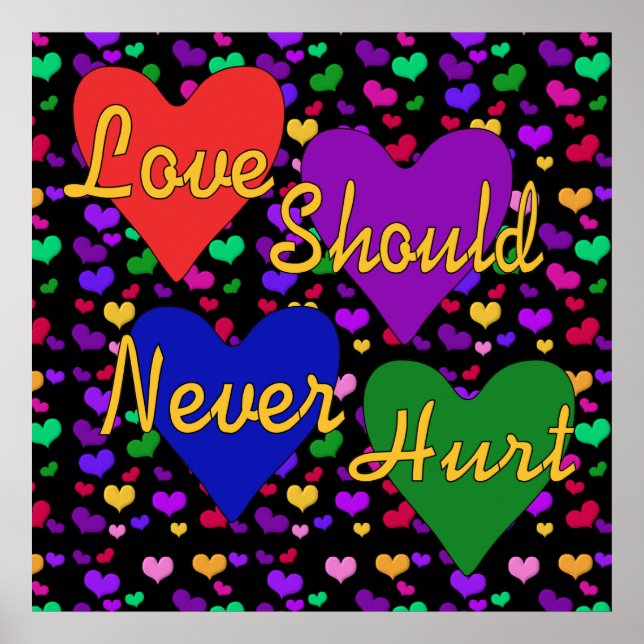 Pôster Consciência da violência doméstica (Frente)