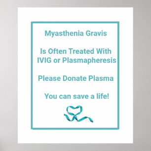 Poster Consciência de Gravis da miastenia