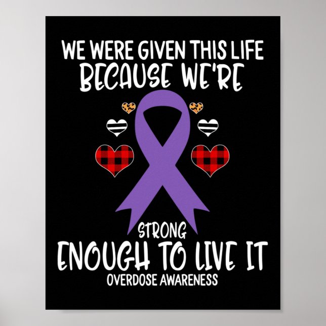 Poster Consciência de overdose dada a vida porque somos f (Frente)