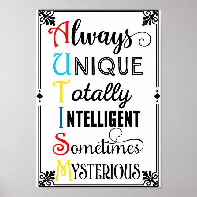 Poster Consciência do Autismo (Frente)