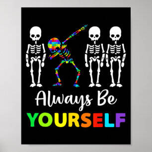 Poster Consciência do Autismo Aceitação Sempre Seja Você