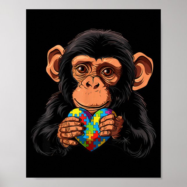 Poster Consciência do autismo autista  (Frente)