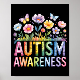 Poster Consciência do autismo autista 