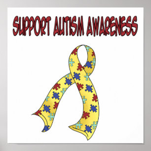 Pôster Consciência do autismo do APOIO