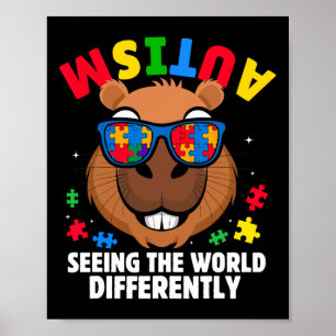 Poster Consciência do Autismo Vendo o Mundo de Forma Dife