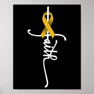 Poster Consciência do Câncer Infantil Fé Câncer Infantil