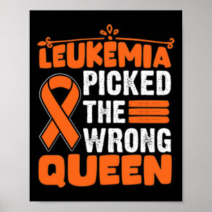 Poster Consciência Escolheu A Rainha Errada Leucemia Lara