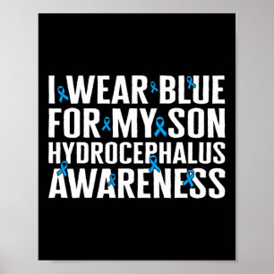 Poster Consciência Eu Visto Azul Para O Meu Filho Fita Eu