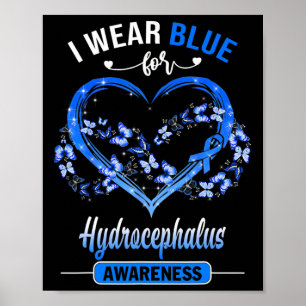 Poster Consciência Eu Visto Coração da Borboleta Azul
