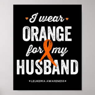 Poster Consciência Eu Visto Laranja Para O Meu Marido