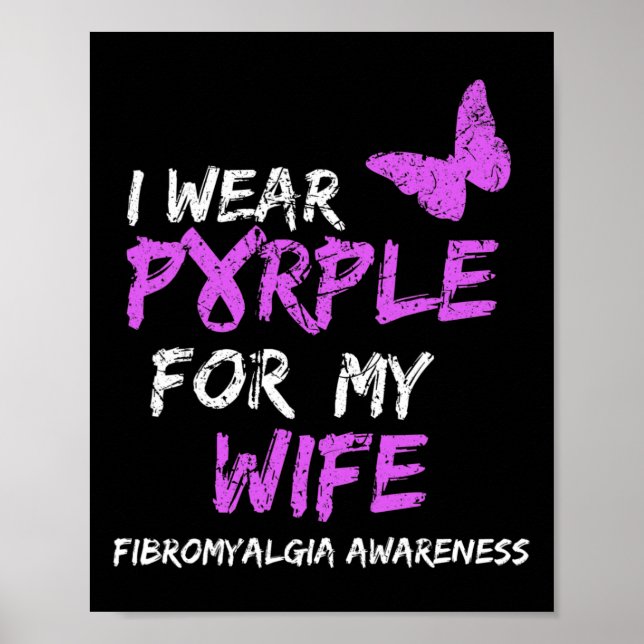 Poster Consciência Eu Visto Roxo Para Minha Esposa 3 (Frente)