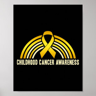 Poster Consciência infantil do Cancer Arco-Íris