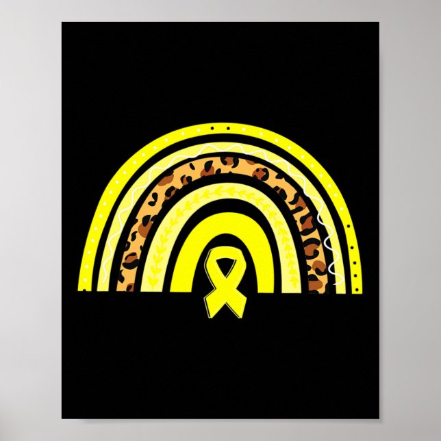 Poster Consciência infantil do Cancer Arco-Íris 1 (Frente)