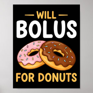 Poster Consciência irá Bolus por Donuts, Diabetes (t1d) B
