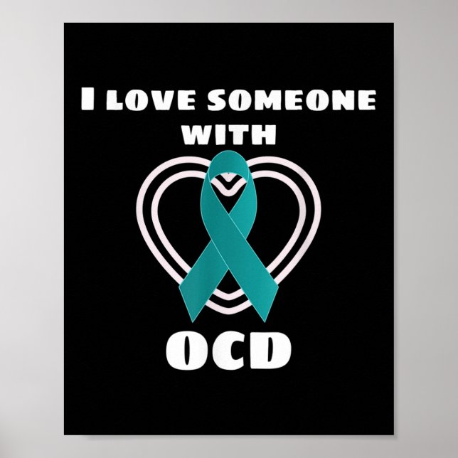 Poster Consciência Ocd Eu Amo Alguém Com Ocd (Frente)