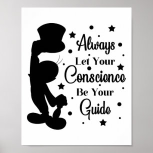 Poster Consciência Seja Seu Guia Jiminy