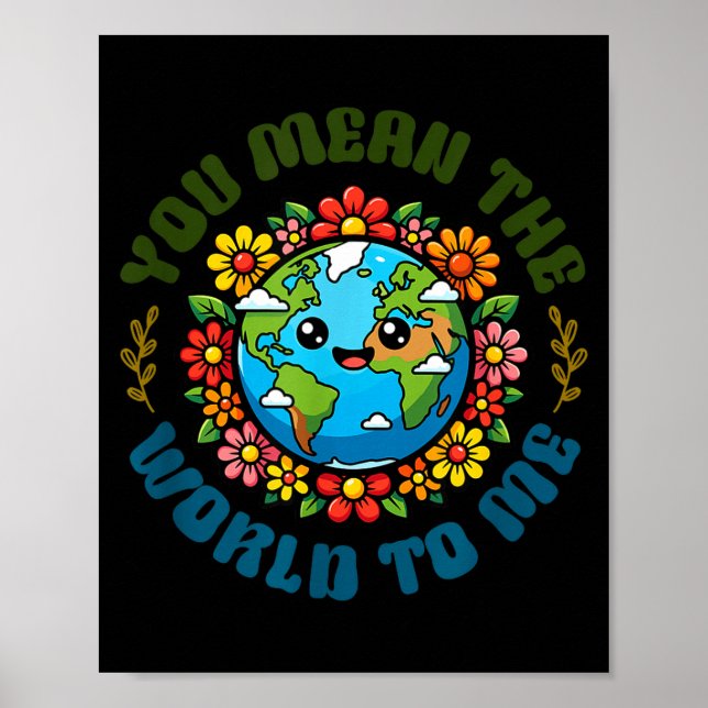 Poster Consciência sobre mudanças climáticas no dia da Te (Frente)