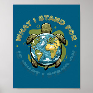 Poster Consciência sobre mudanças climáticas no dia da Te