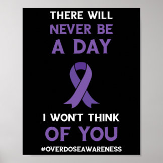 Poster Consciência sobre Overdose Nunca Haverá Um Dia Rox