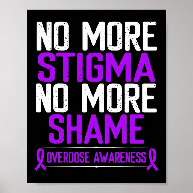 Poster Consciência sobre Overdose Sem Mais Estigma Vergon (Frente)