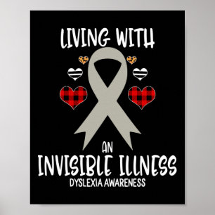 Poster Consciência Vivendo Com Uma Doença Invisível