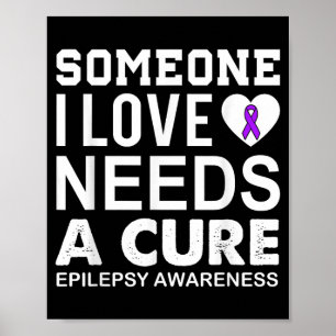Poster Consciencialização da epilepsia alguém que eu amo