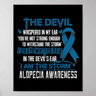 Poster Conscientização da Alopecia Eu Sou o Diabo da Temp