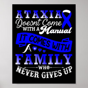 Poster Conscientização da Ataxia Família Guerreiro Apoio