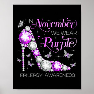 Poster Conscientização da Epilepsia Em Novembro Nós Usamo