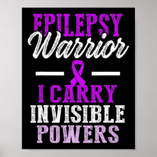 Poster Conscientização da Epilepsia Guerreiro Epilético S