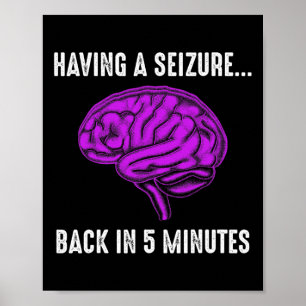 Poster Conscientização da Epilepsia Tendo Crise Guerreiro