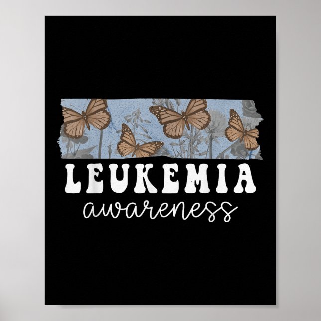 Poster Conscientização da Leucemia Borboleta (Frente)