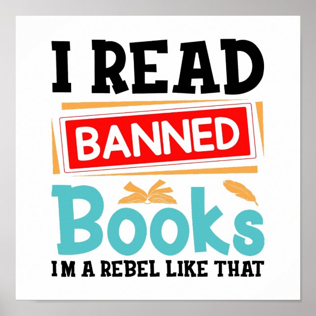 Poster Conscientização de Livros Proibidos Rebelde da Lit (Frente)