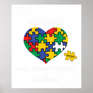 Poster conscientização do autismo