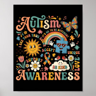 Poster Conscientização do Autismo É Ok Ser Diferente Apoi
